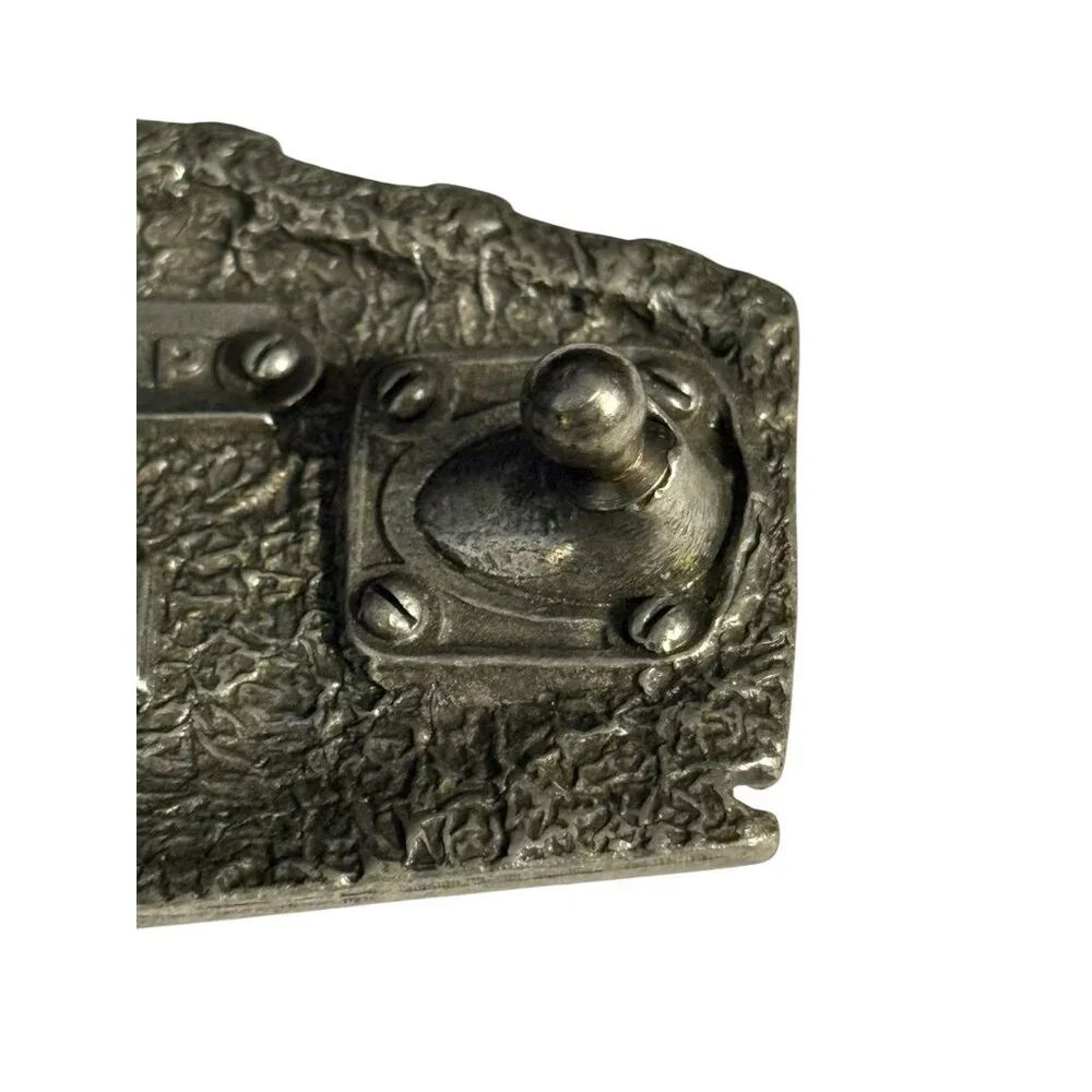 Train Belt Buckle Vintage Great American Products 1996 USA Pewter Santa Fe READ!